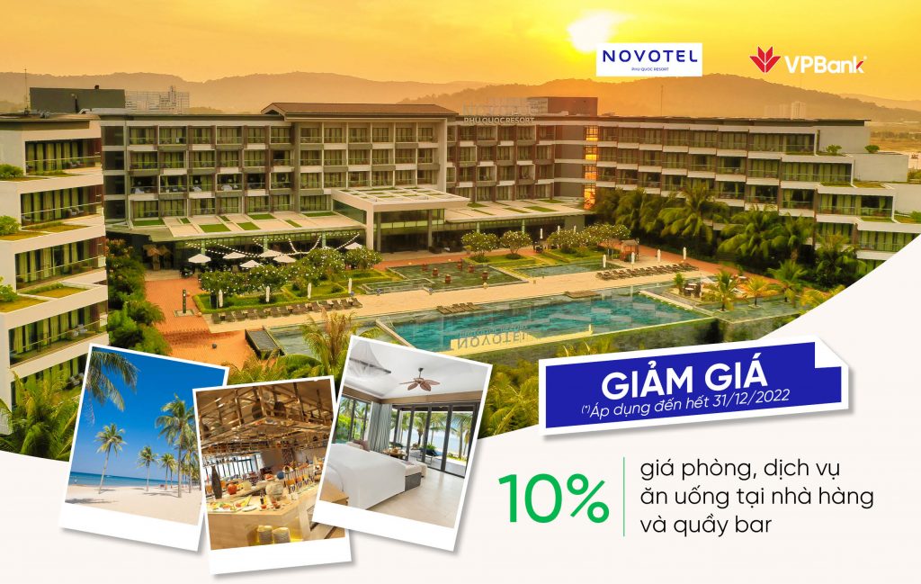 Ưu đãi 10% cho chủ thẻ tín dụng VPBank tại NOVOTEL Phú Quốc