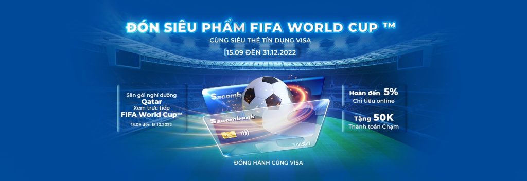 Giảm giá trực tiếp 500,000 đồng cho chủ thẻ tín dụng quốc tế Sacombank tại Nguyễn Kim