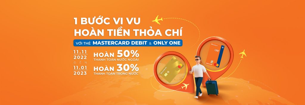 1 bước vi vu hoàn tiền thỏa chí cùng Sacombank Mastercard